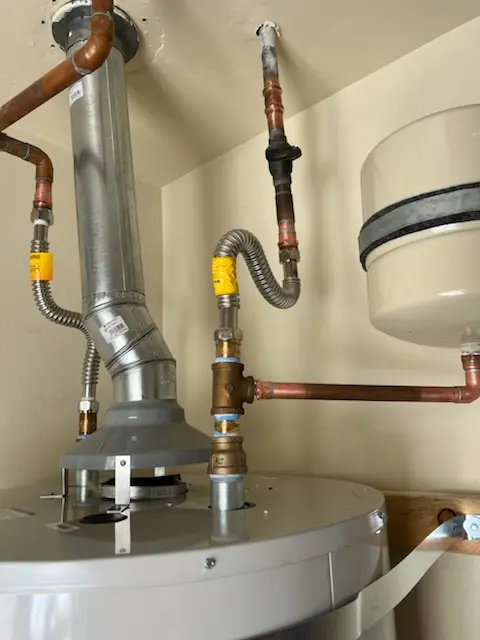 Water heater installation and plumbing repair in Ironville